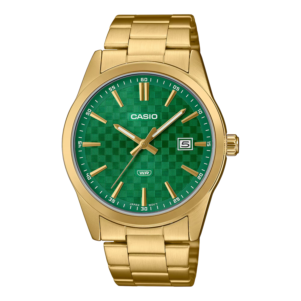 Reloj Casio MTP-VD03G-3 Analógico Hombre Acero Verde Original