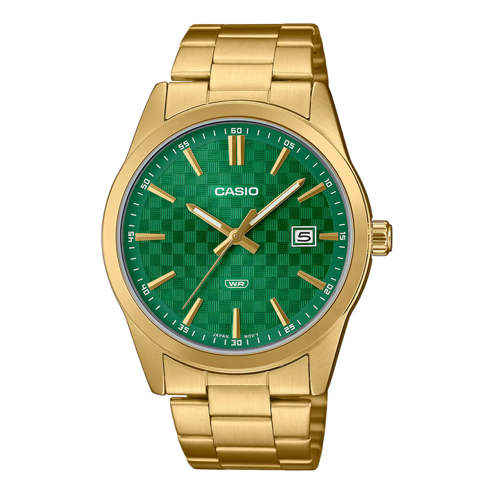 Reloj Casio MTP-VD03G-3 Analógico Hombre Acero Verde Original