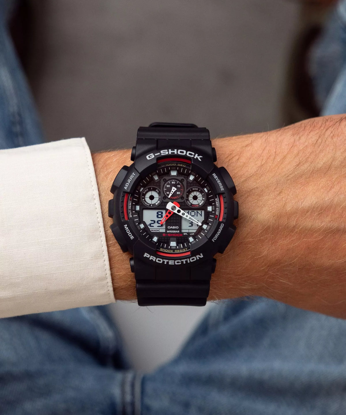 Reloj Casio G-Shock GA-100-1A4ER (GA-100-1A4) Original - Casio en Perú | Jherr Jewelry