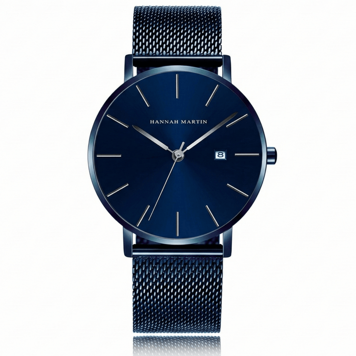 Reloj Hannah Martin Original para Hombre Malla Azul Esfera Azul - Hannah Martin en Perú | Jherr Jewelry