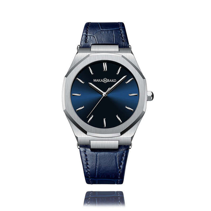 Reloj MakaMbako Original Titanium Plata Cuero - MakaMBako en Perú | Jherr Jewelry