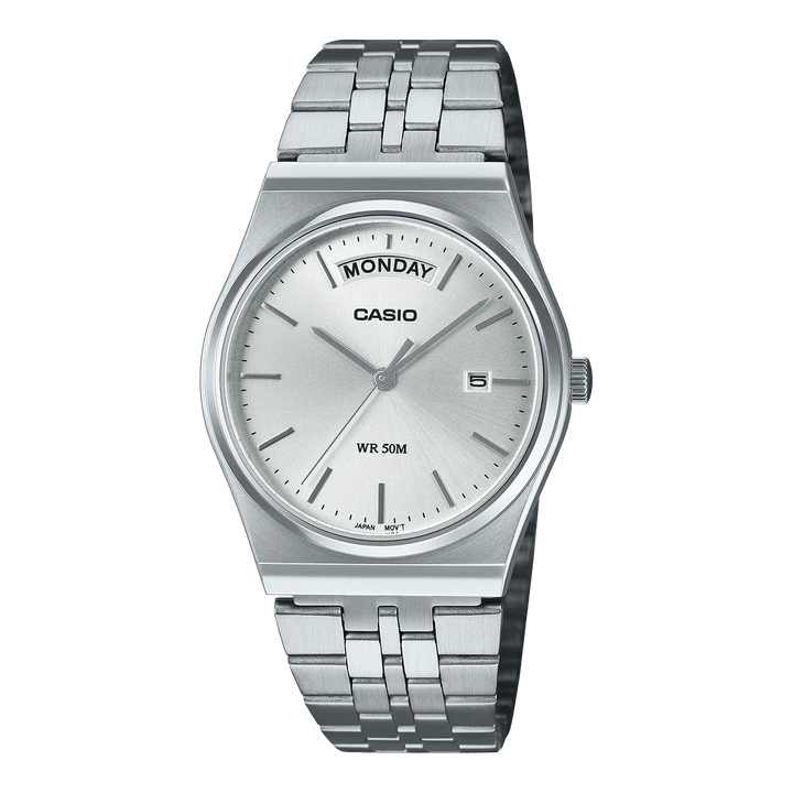 Reloj Casio MTP-B146D-7AVDF Day-Date - Elegancia Clásica con Día de la Semana y Brazalete Jubilee