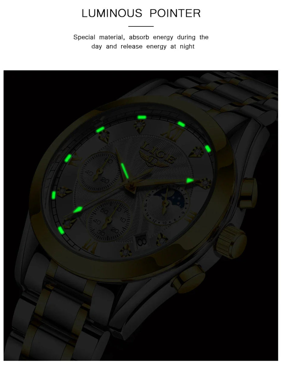 Golden Radiance Luxury Women's Watch - JHERR JEWELRY en Perú | Jherr Jewelry