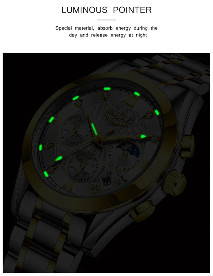 Golden Radiance Luxury Women's Watch - JHERR JEWELRY en Perú | Jherr Jewelry