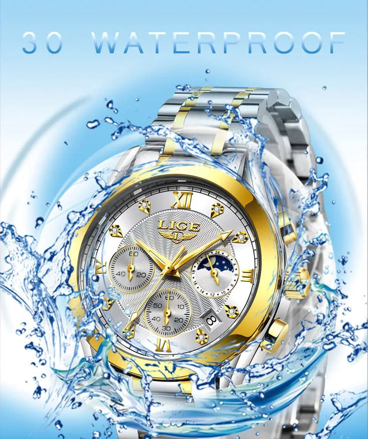 Golden Radiance Luxury Women's Watch - JHERR JEWELRY en Perú | Jherr Jewelry