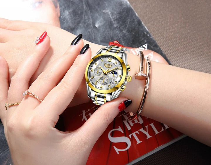 Golden Radiance Luxury Women's Watch - JHERR JEWELRY en Perú | Jherr Jewelry