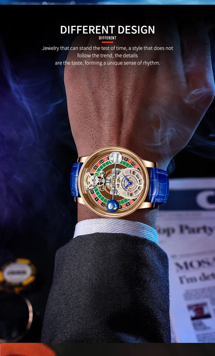 Celestial Roulette Men's Luxury Watch - JHERR JEWELRY en Perú | Jherr Jewelry