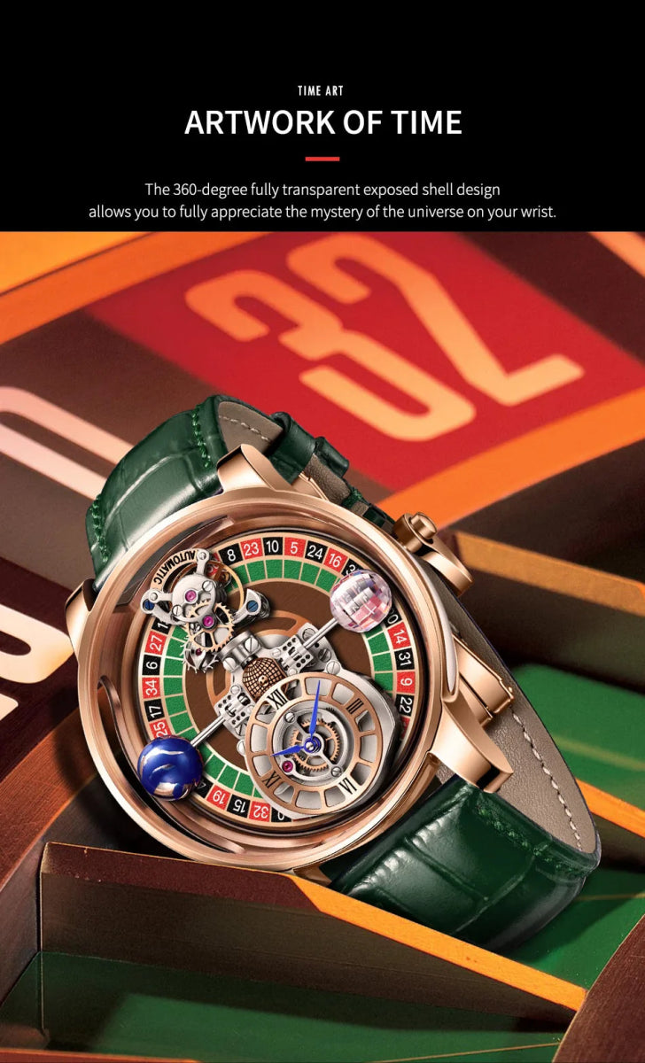 Celestial Roulette Men's Luxury Watch - JHERR JEWELRY en Perú | Jherr Jewelry