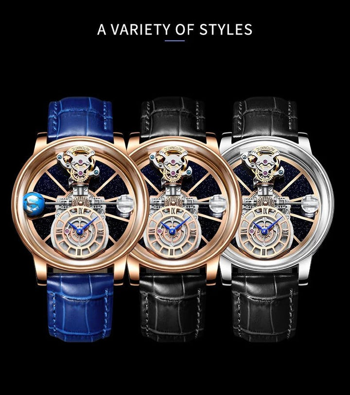 Galactic Pioneer Chronograph Tourbillon Luxury Watch - JHERR JEWELRY en Perú | Jherr Jewelry