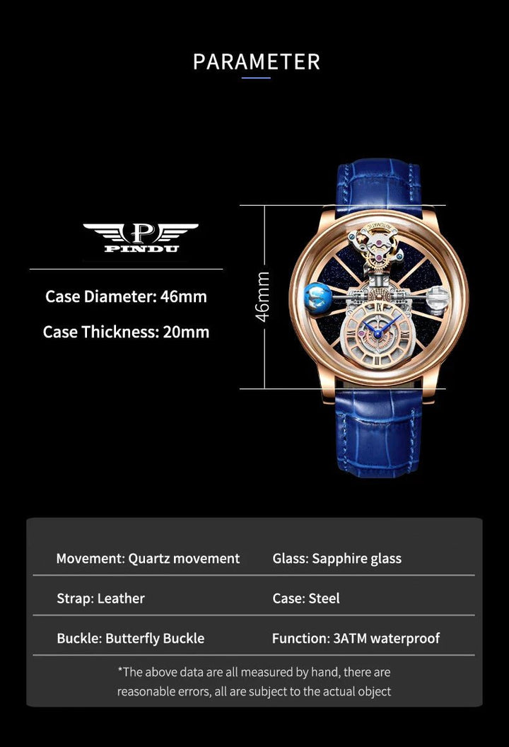 Galactic Pioneer Chronograph Tourbillon Luxury Watch - JHERR JEWELRY en Perú | Jherr Jewelry