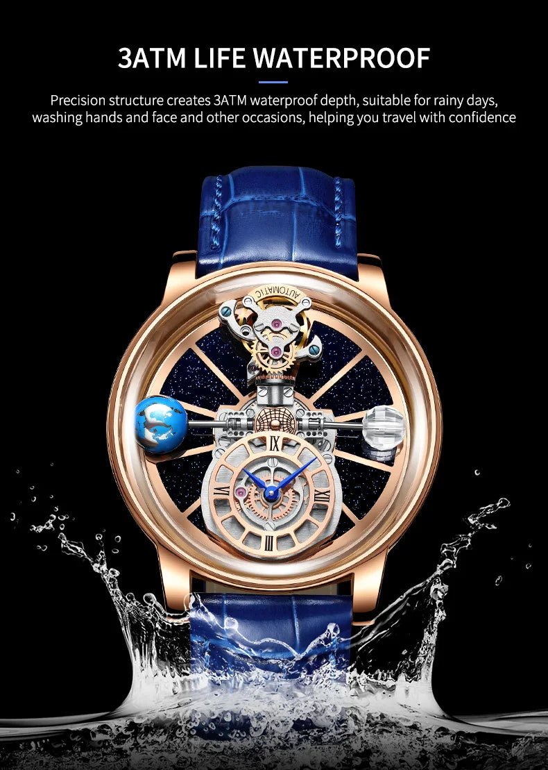 Galactic Pioneer Chronograph Tourbillon Luxury Watch - JHERR JEWELRY en Perú | Jherr Jewelry