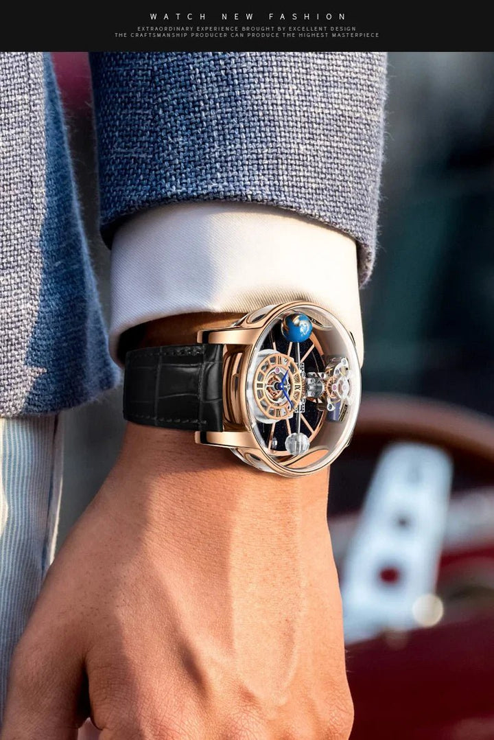 Galactic Pioneer Chronograph Tourbillon Luxury Watch - JHERR JEWELRY en Perú | Jherr Jewelry