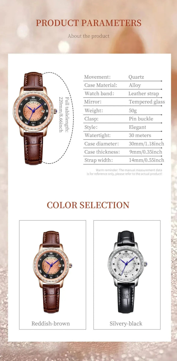 Lige Elegance Chronograph – Women's Luxury Sport Watch - JHERR JEWELRY en Perú | Jherr Jewelry