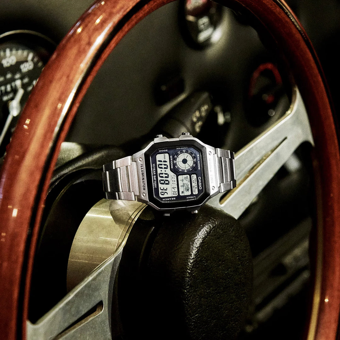 Reloj Casio AE-1200WHD-1A World Time Digital Hombre - Acero