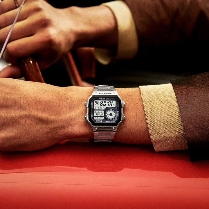 Reloj Casio AE-1200WHD-1A World Time Digital Hombre - Acero