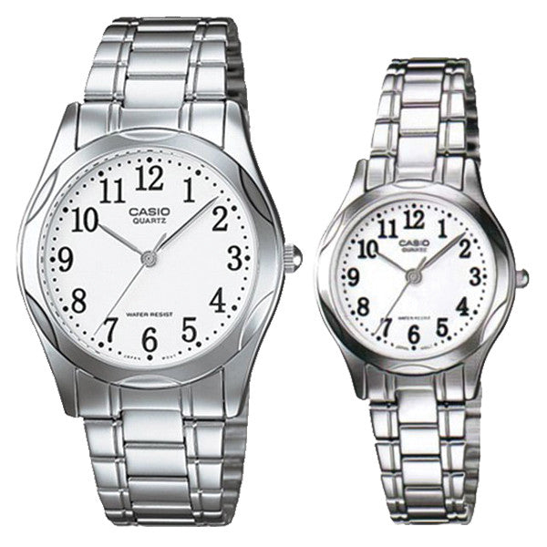 Relojes de pareja Casio MTP-1275SG-7B + LTP-1275SG-7B en acero bicolor originales