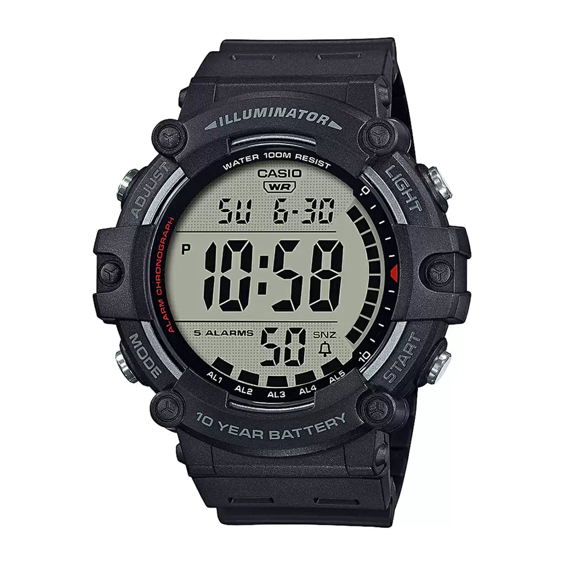 Reloj Casio AE-1500WH-1AV negro resina original en Perú - vista principal