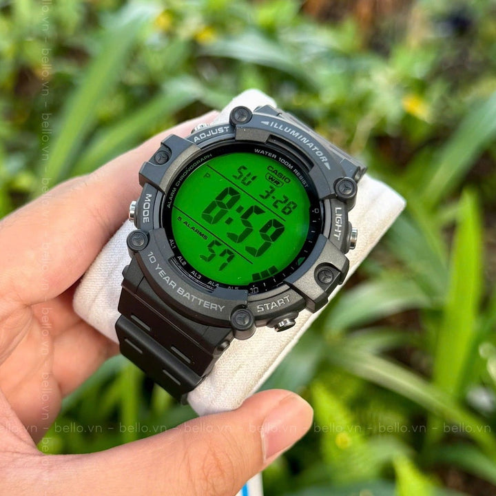 Reloj Casio AE-1500WHC-1AVDF Digital Resina Negro Original AE-1500WHC-1AVDF detalle de diseño en Jherr Perú