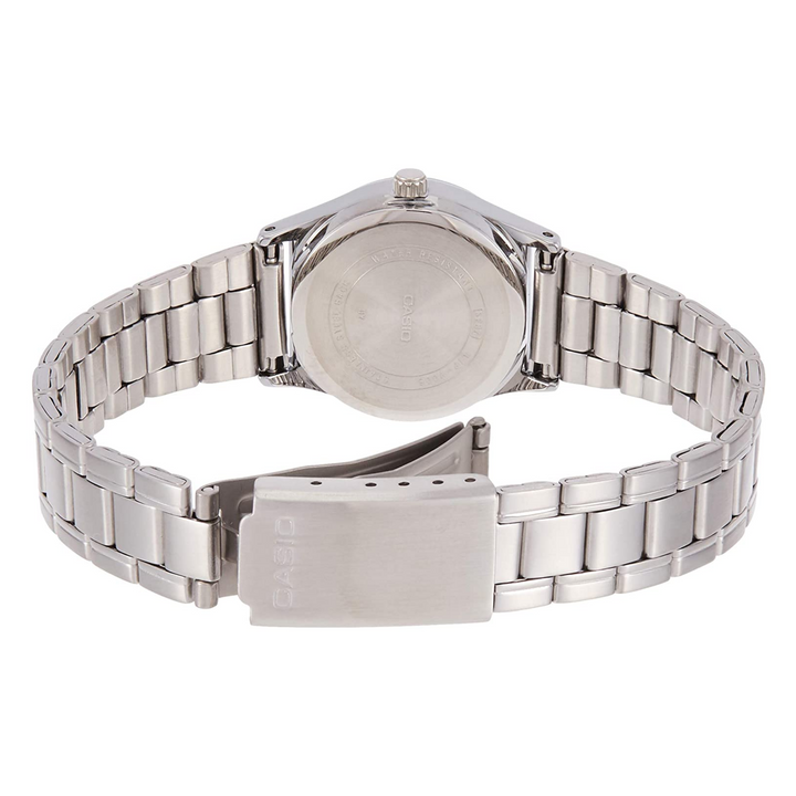 Reloj Casio LTP-V006D-7BUDF Análogo Día y Fecha Mujer Acero Plateado Original foto 2 - reloj Casio original en Perú | Jherr Perú