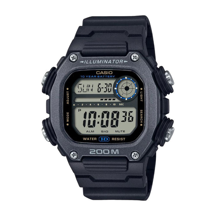 Reloj Casio DW-291HX-1AV negro resina extralarga original en Perú - vista principal