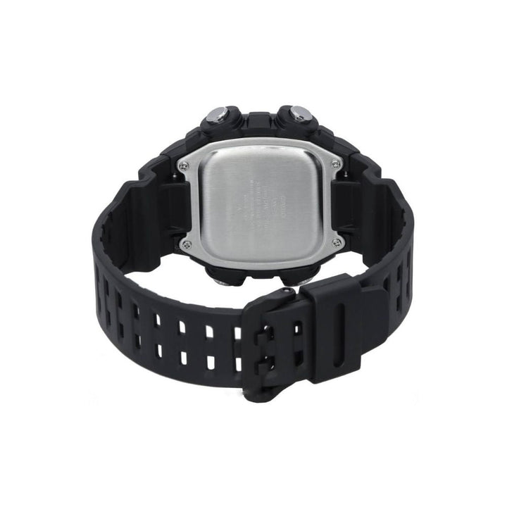 Reloj Casio DW-291HX-1AV negro resina extralarga original en Perú - detalle de caja y correa