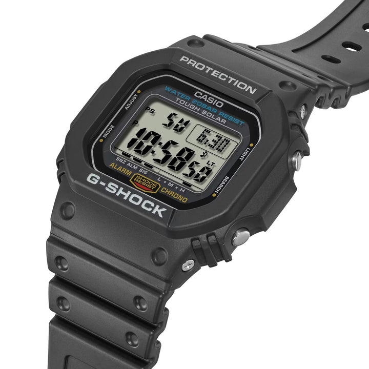 Reloj G-Shock G-5600UE-1 digital negro original en Perú - detalle del diseño