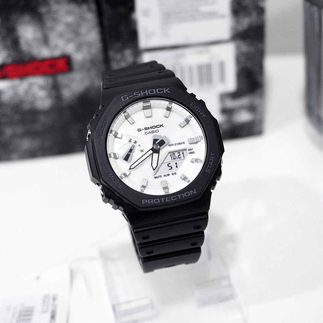Reloj G-Shock GA-2100WD-1ADR Original Hombre Digital Negro GA-2100WD-1ADR detalle de diseño en Jherr Perú