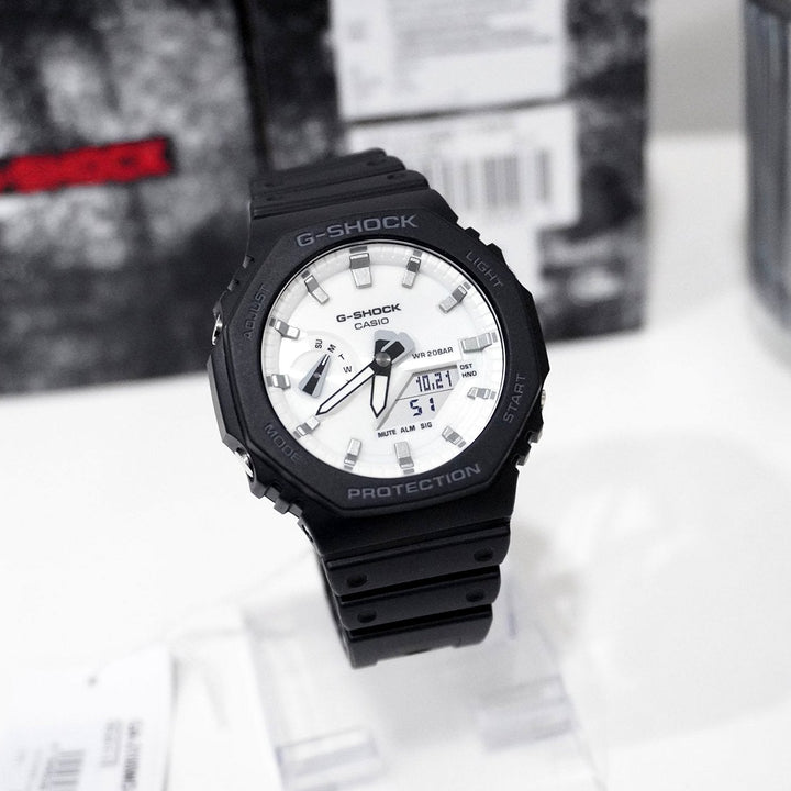 Reloj G-Shock GA-2100WD-1ADR Original Hombre Digital Negro GA-2100WD-1ADR detalle de diseño en Jherr Perú
