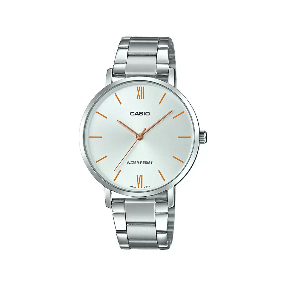 Reloj Casio LTP-VT01D-7BUDF Análogo Mujer Acero Plateado Original - Casio original en Perú | Jherr Perú