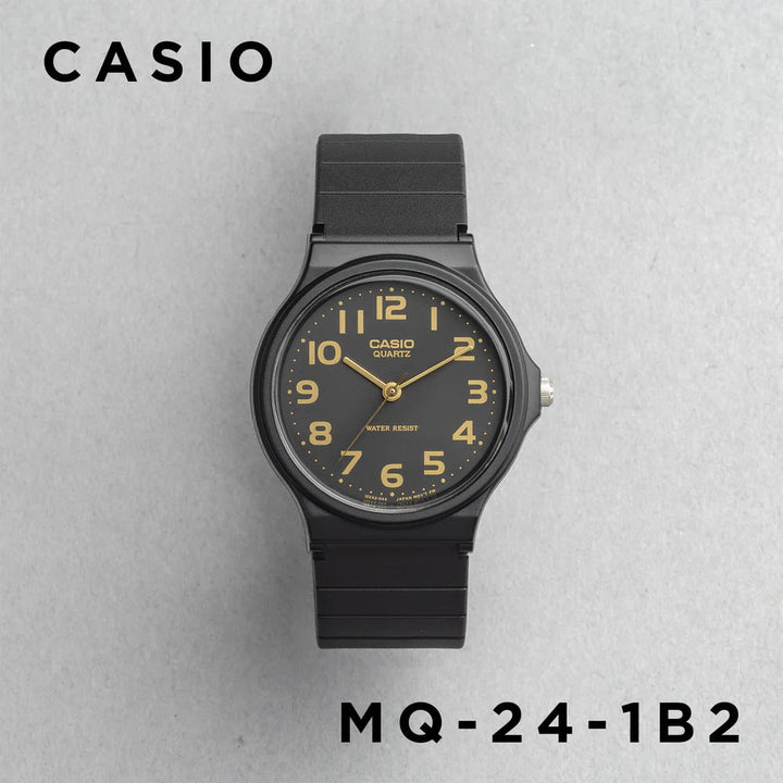 Reloj Casio MQ-24-1B2L negro unisex original en Perú - detalle de esfera o pantalla