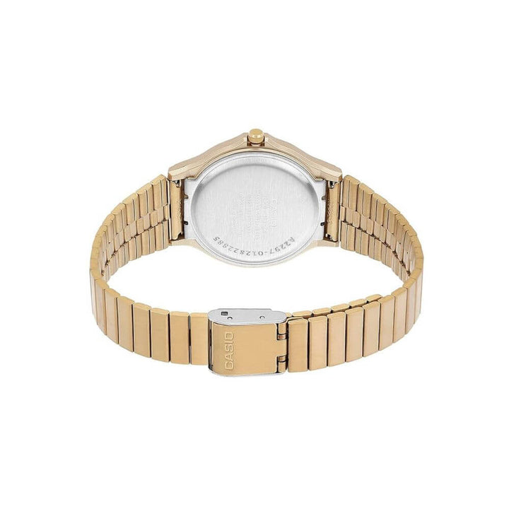 Reloj Casio MQ-24G-9E dorado unisex original en Perú - vista adicional y acabados