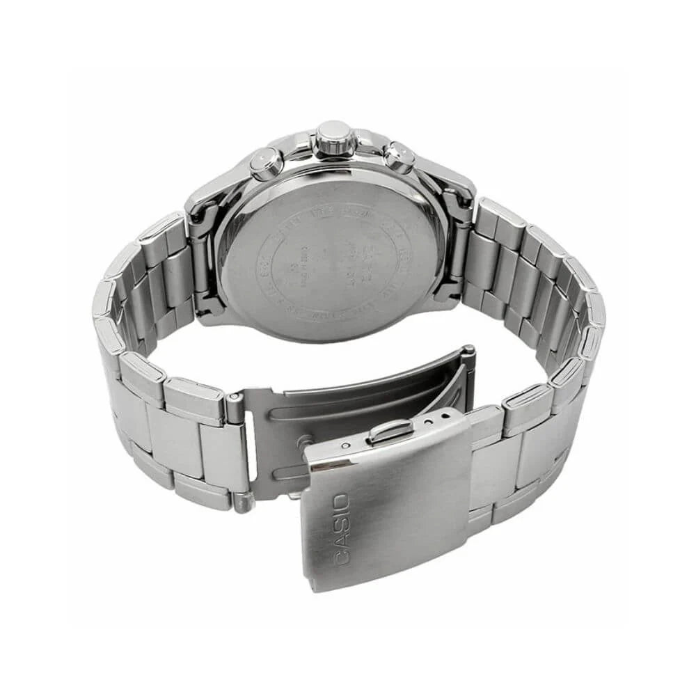 Reloj Casio MTP-1374D-7A2V Original | Acero Hombre Plateado Elegante