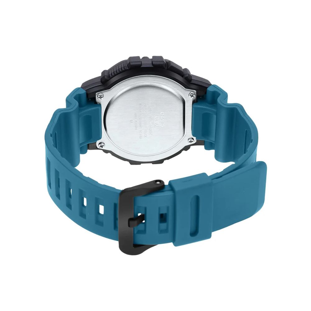 Reloj Casio WS-1400H-3AV verde y negro hombre original en Perú - vista adicional y acabados