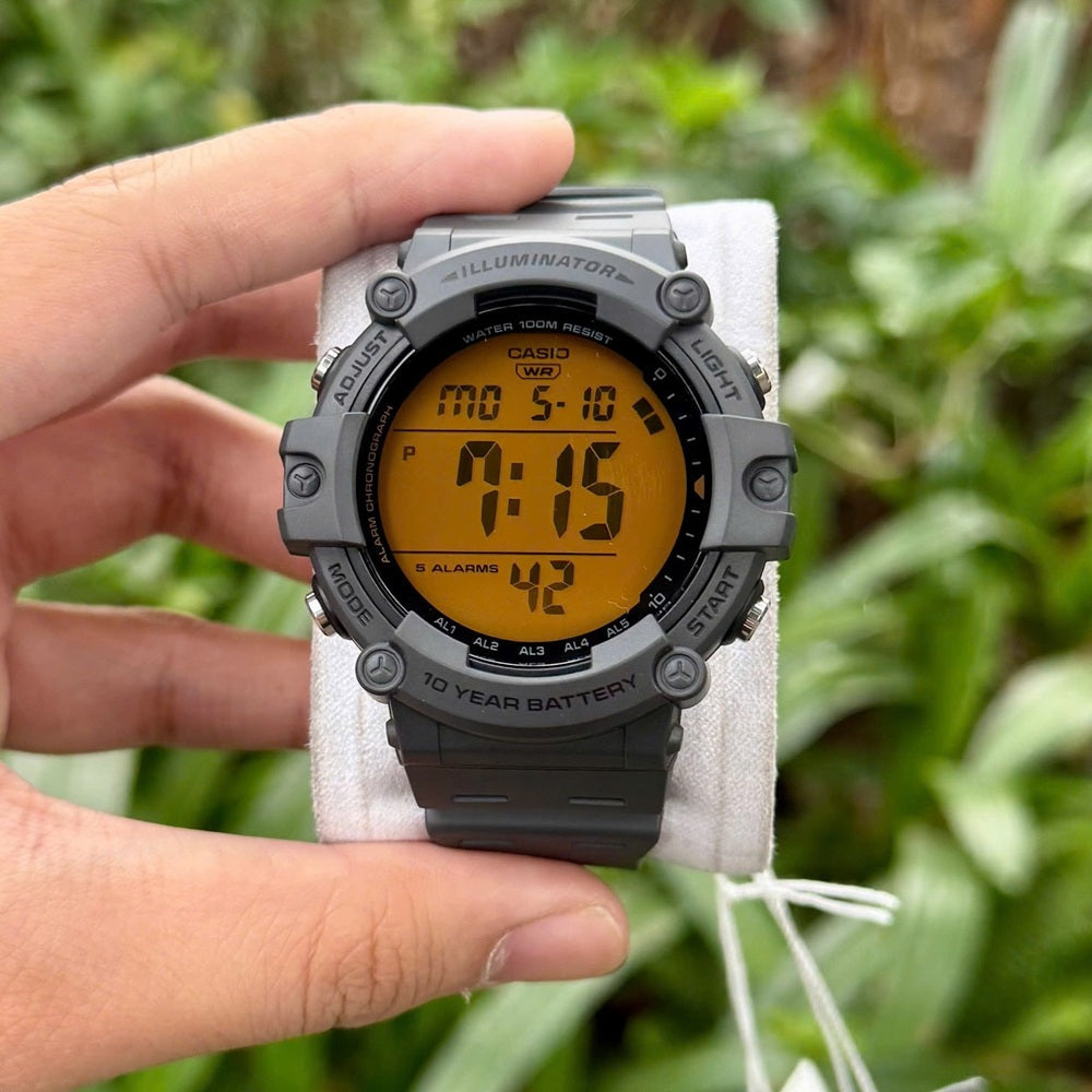 Reloj Casio AE-1500WHC-8AVDF Digital Resina Gris Original AE-1500WHC-8AVDF detalle de diseño en Jherr Perú