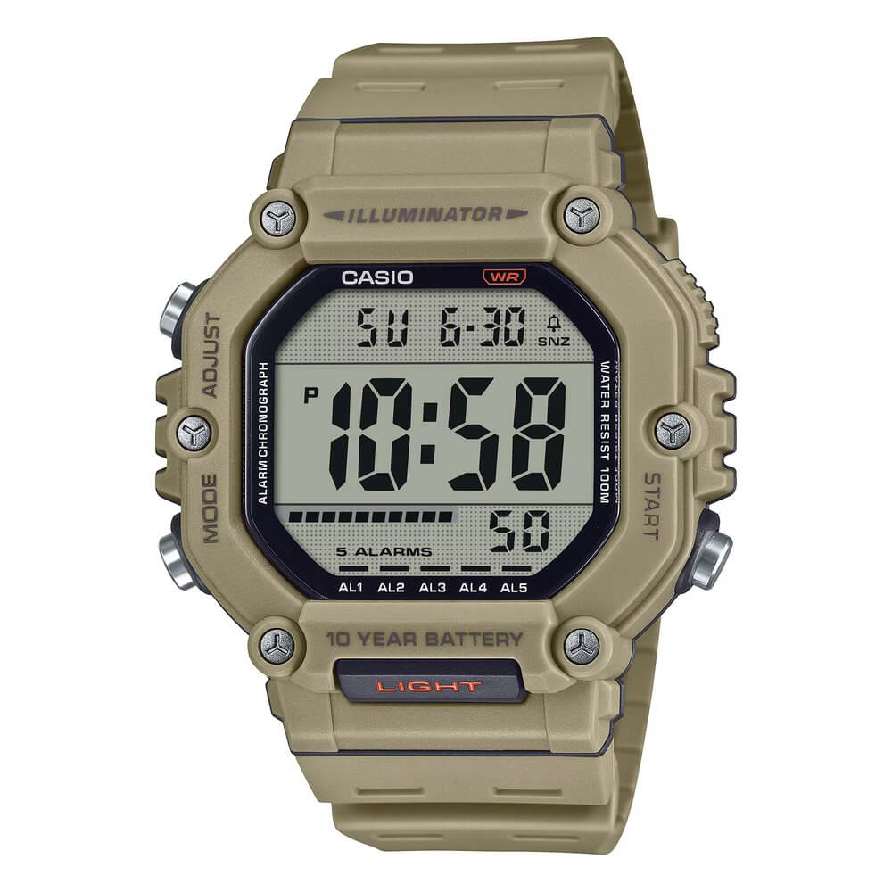 Reloj Casio AE-1600H-5AV marrón arena hombre original en Perú - vista principal