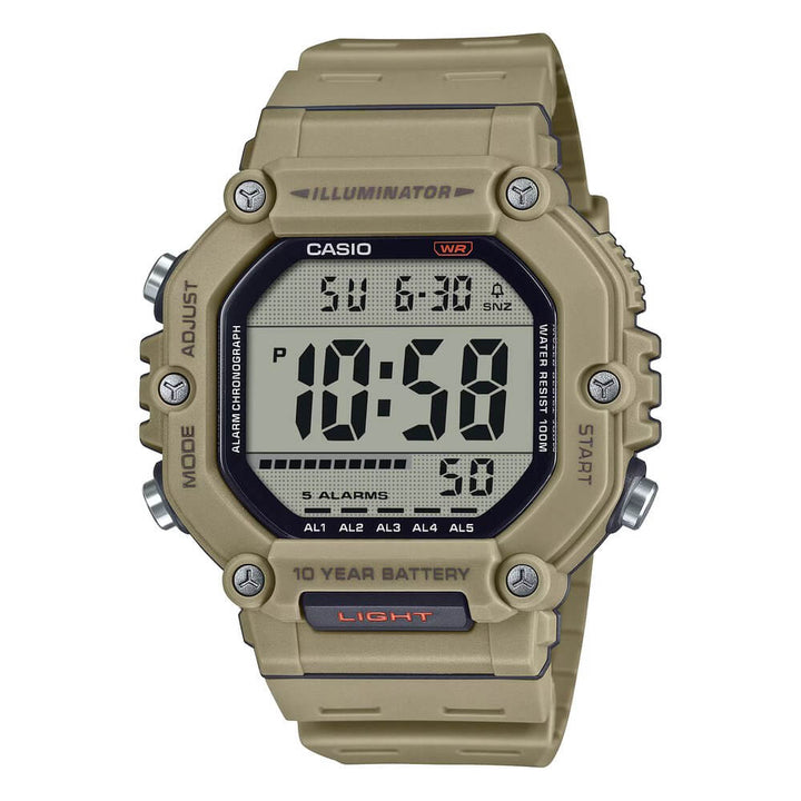 Reloj Casio AE-1600H-5AV marrón arena hombre original en Perú - vista principal