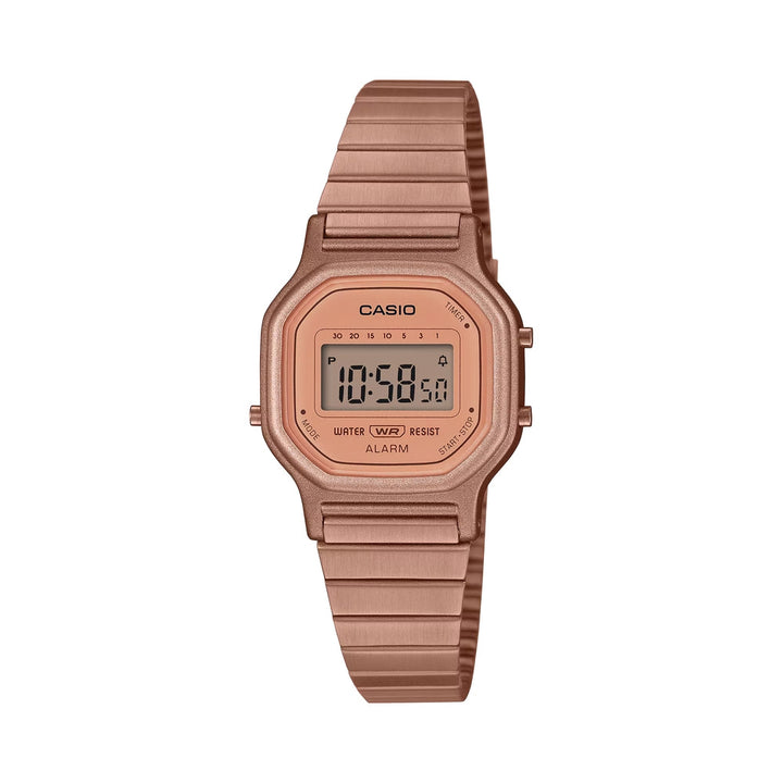 Reloj Casio Vintage LA-11WR-5ADF Digital Mujer Oro rosa Original LA-11WR-5ADF vista principal en Jherr Perú