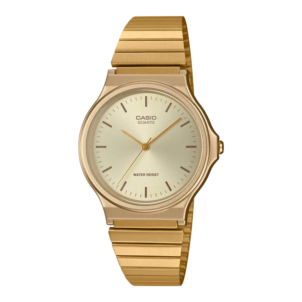 Reloj Casio MQ-24G-9E dorado unisex original en Perú - vista principal