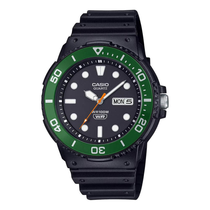 Reloj Casio MRW-230H-1E3V negro con acentos deportivos hombre original en Perú - vista principal