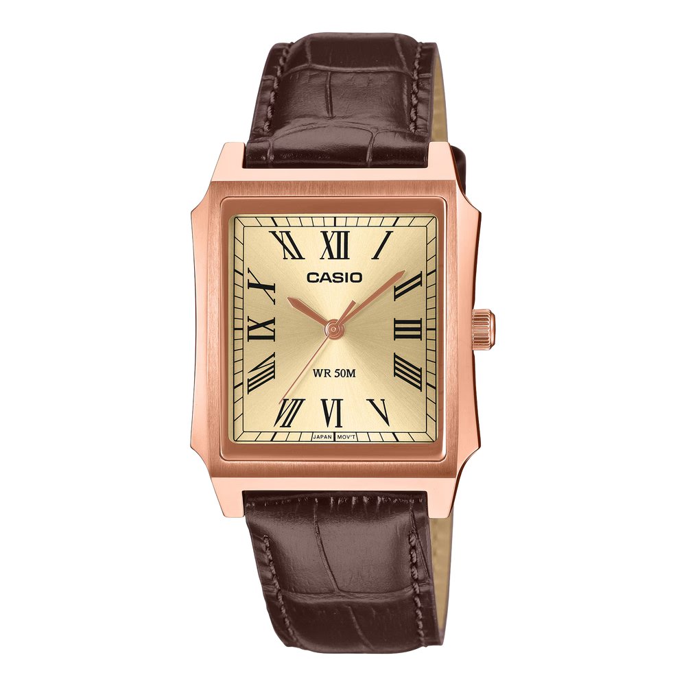 Reloj Casio MTP-B190RGL-9B oro rosa, champagne y marrón para hombre original en Perú - vista principal