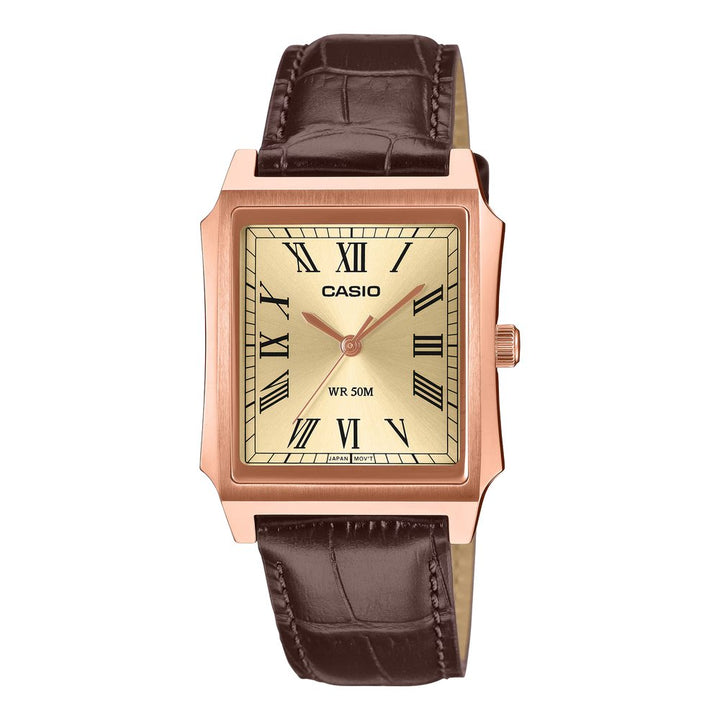 Reloj Casio MTP-B190RGL-9B oro rosa, champagne y marrón para hombre original en Perú - vista principal