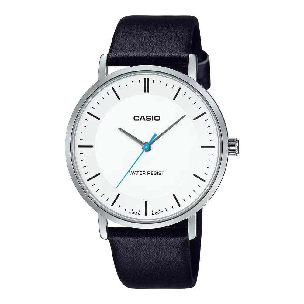 Reloj Casio MTP-VT04L-7E blanco y negro hombre original en Perú - vista principal