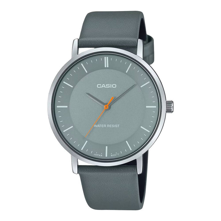 Reloj Casio MTP-VT04L-8E gris y negro hombre original en Perú - vista principal
