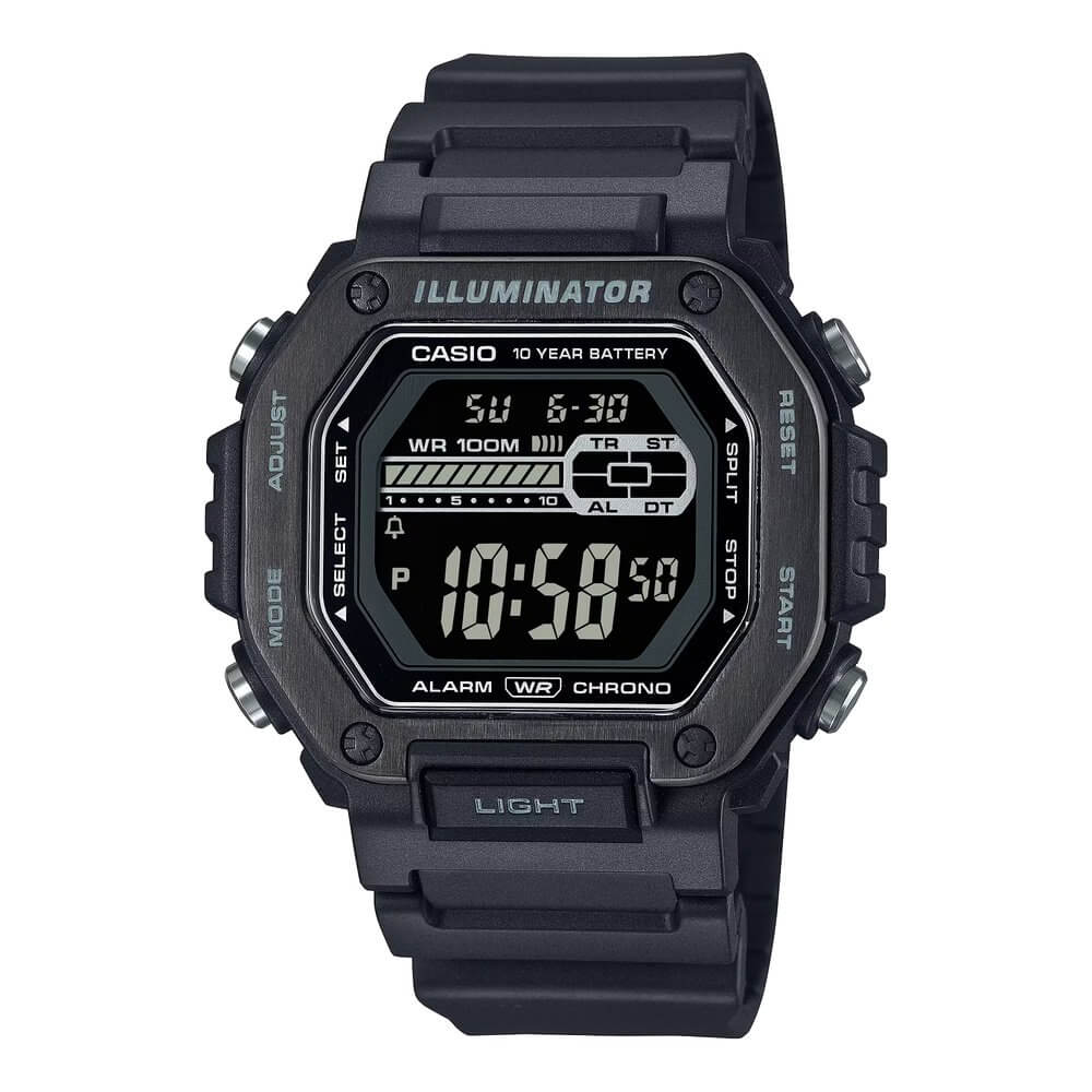 Reloj Casio MWD-110HB-1BV negro hombre original en Perú - vista principal