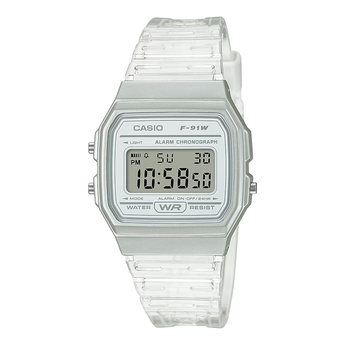Reloj Casio F-91WS-7 Digital Mujer Resina Blanco Original