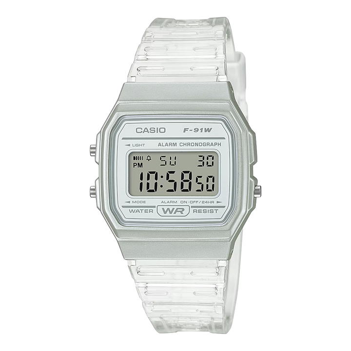 Reloj Casio F-91WS-7 Digital Mujer Resina Blanco Original