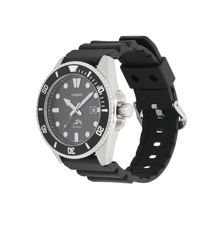 Casio MDV106-1A — Reloj Diver Análogo 200M Negro (Duro / Marlin)