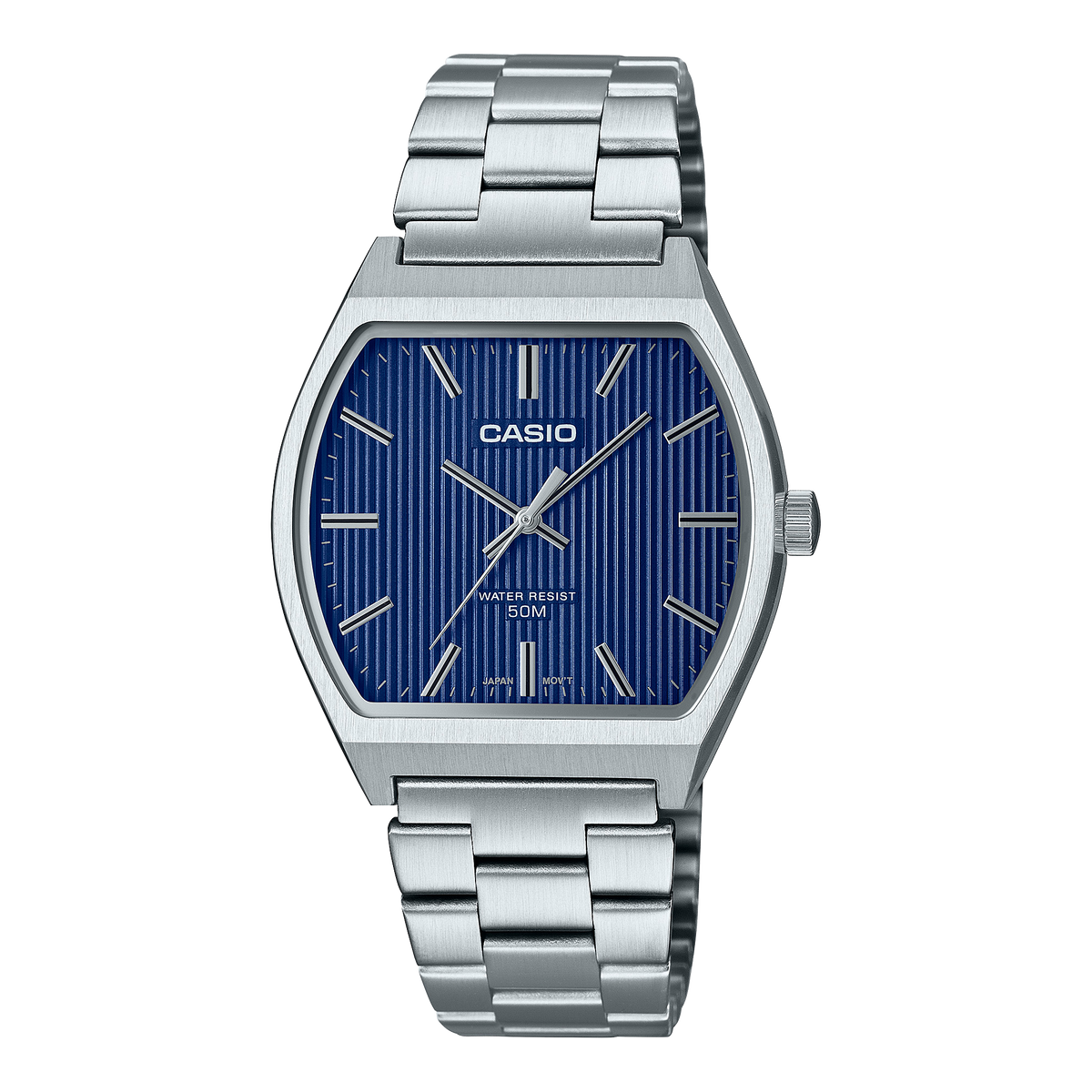 Reloj Casio MTP-B140D-2A Analógico Hombre Acero Azul Original