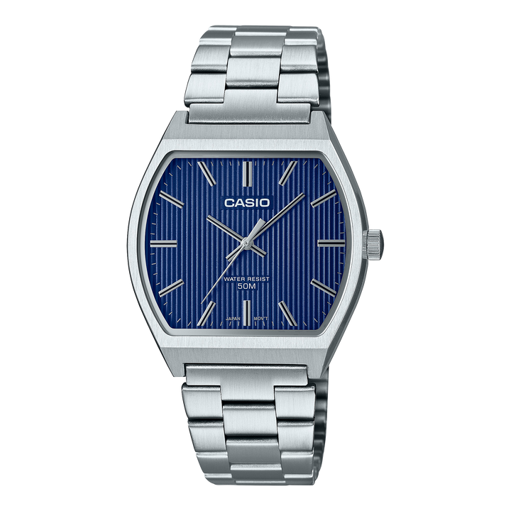 Reloj Casio MTP-B140D-2A Analógico Hombre Acero Azul Original