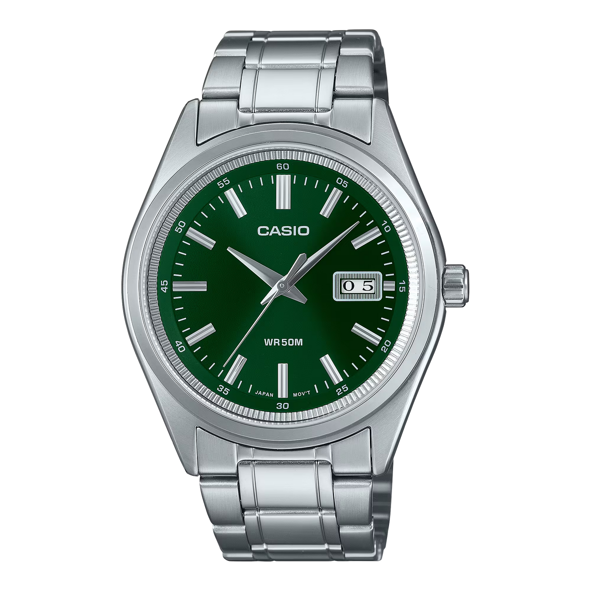 Reloj Casio MTP-B180D-3A Analógico Hombre Acero Verde Original - Casio original en Perú | Jherr Perú
